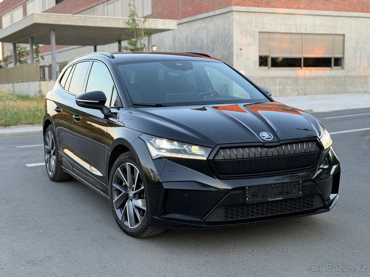 ŠKODA ENYAQ IV 80 150KW SPORTLINE HUD TAŽNÝ 360KAMERY SOH94%