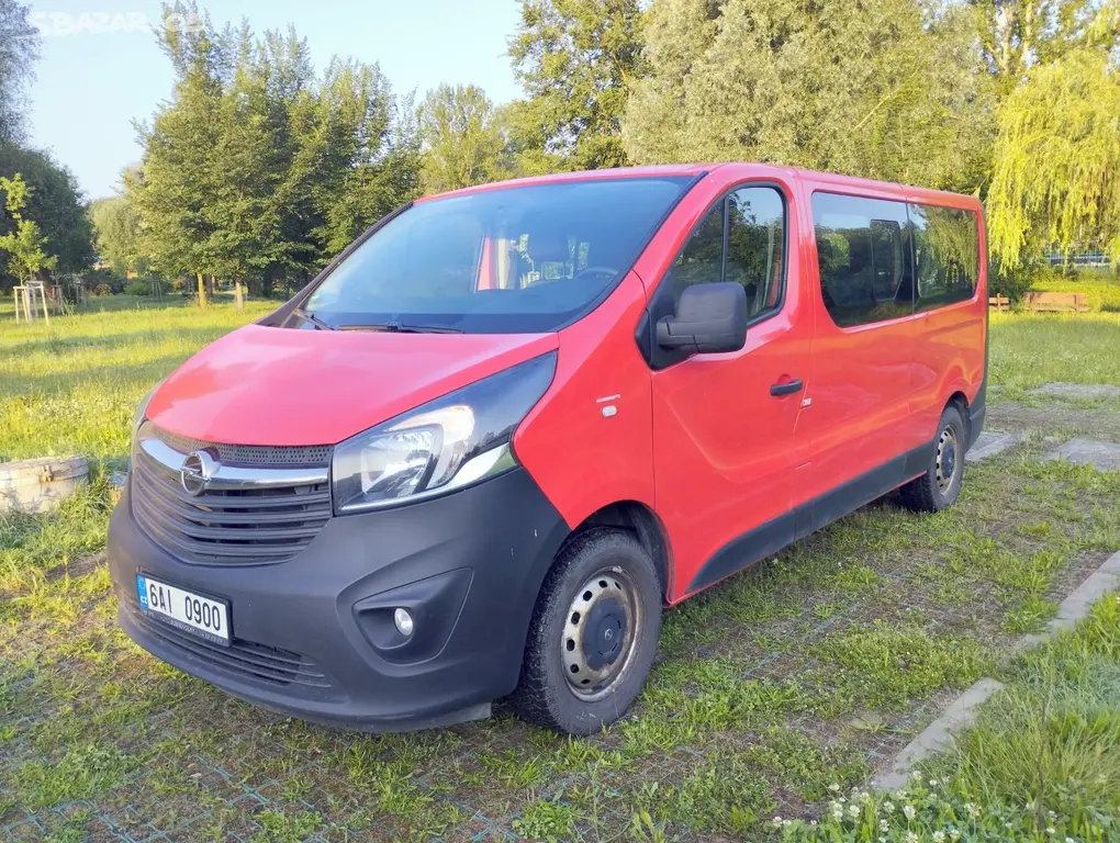 Opel Vivaro L2, 2017, 1.6 CDTI 92 kW, 9 míst, 1.ČR